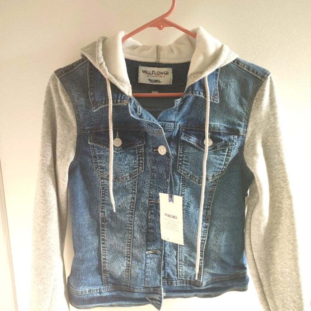 New Girl's Denim Jacket w/Hoodie